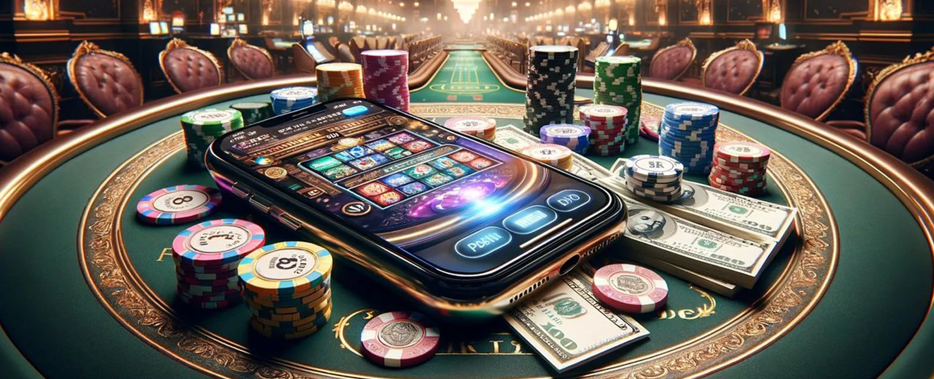 Spinplus Online Poker Game Table with Cards and Chips